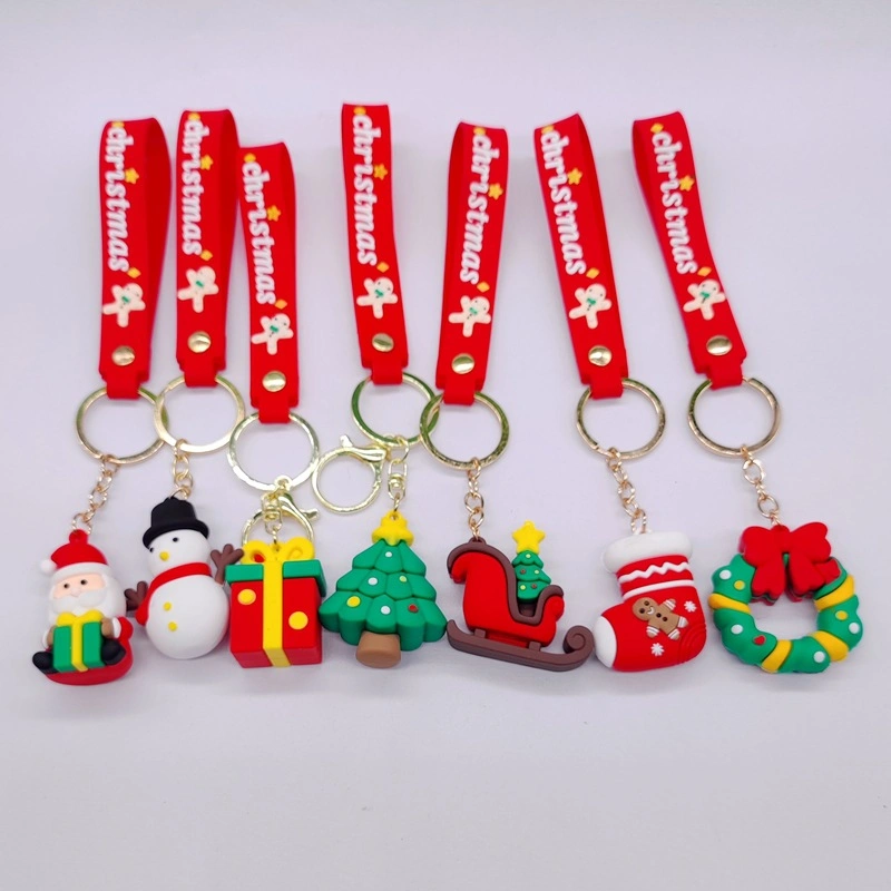 Christmas Keychain Pendant Cartoon Cute Creative Car Key Pendant Bag Pendant Small Gift