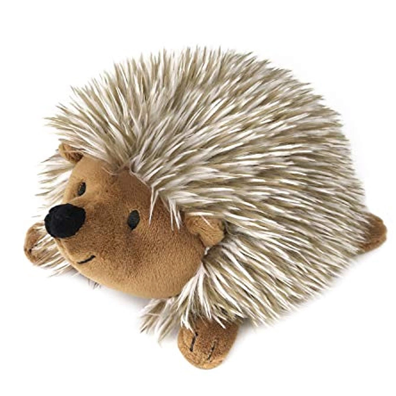 High Quality 6" Soft Furry Plush Hedgehog Toy Squeaky Pet Stuffed Animal