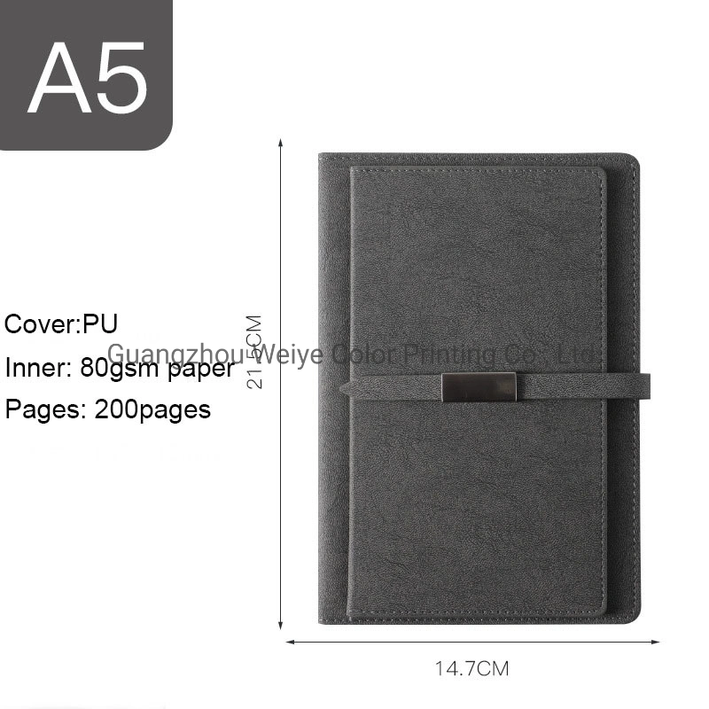 Promotional Customized PU Leather Stationery Lined Gift Journal Book Printing Notebook