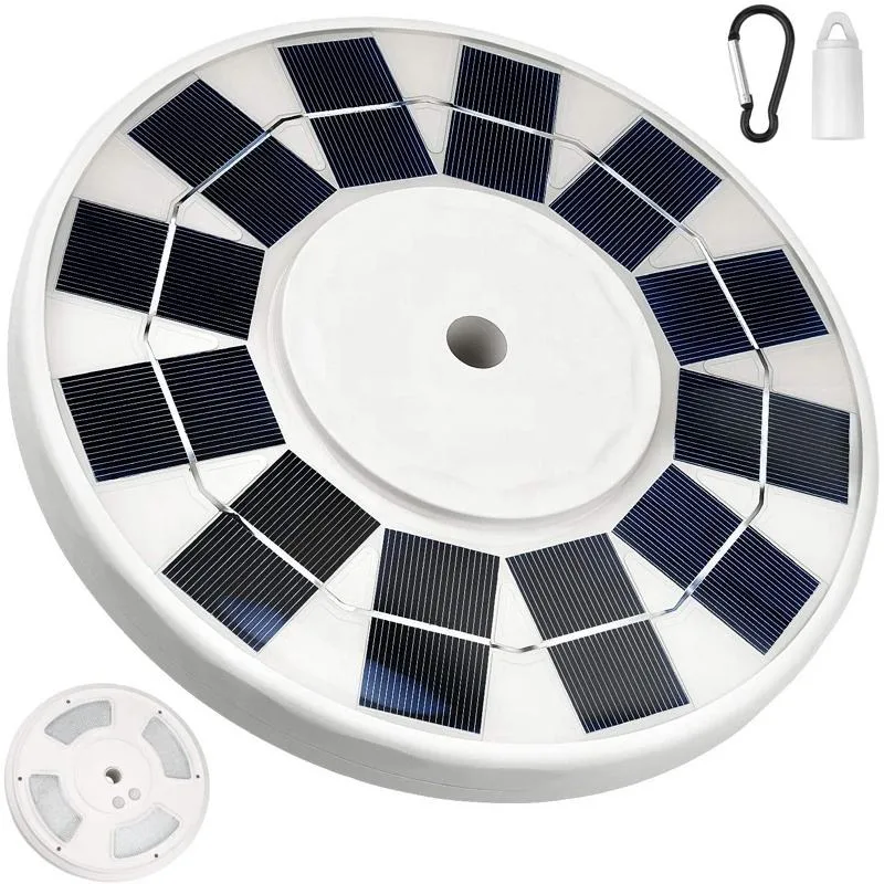 128 LED Outdoor waterproof Lithium Battery Camping Floodlight Lighting Tent Garden Lamp Solar Flag Pole Light