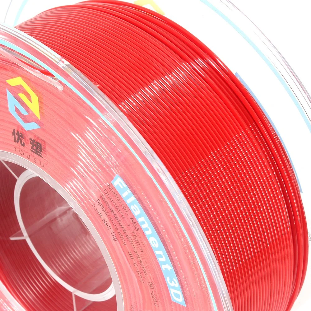 Wholesale/Supplier High Toughness 3D Printer ABS Filament 1.75mm 2.85mm 3D Printing Material 1kg Red