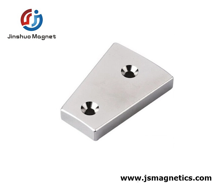 Special Shaped Neodymium Magnet Bar Customized Sizes Strong Rare Earth Magnetic Materials