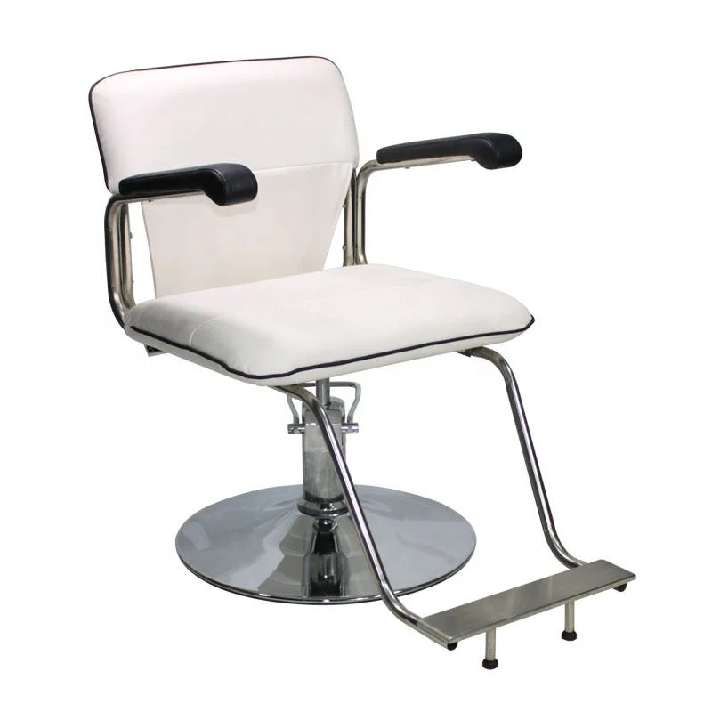 White Lightweight Cheap Hairdressing Furniture Salon Barber Chair