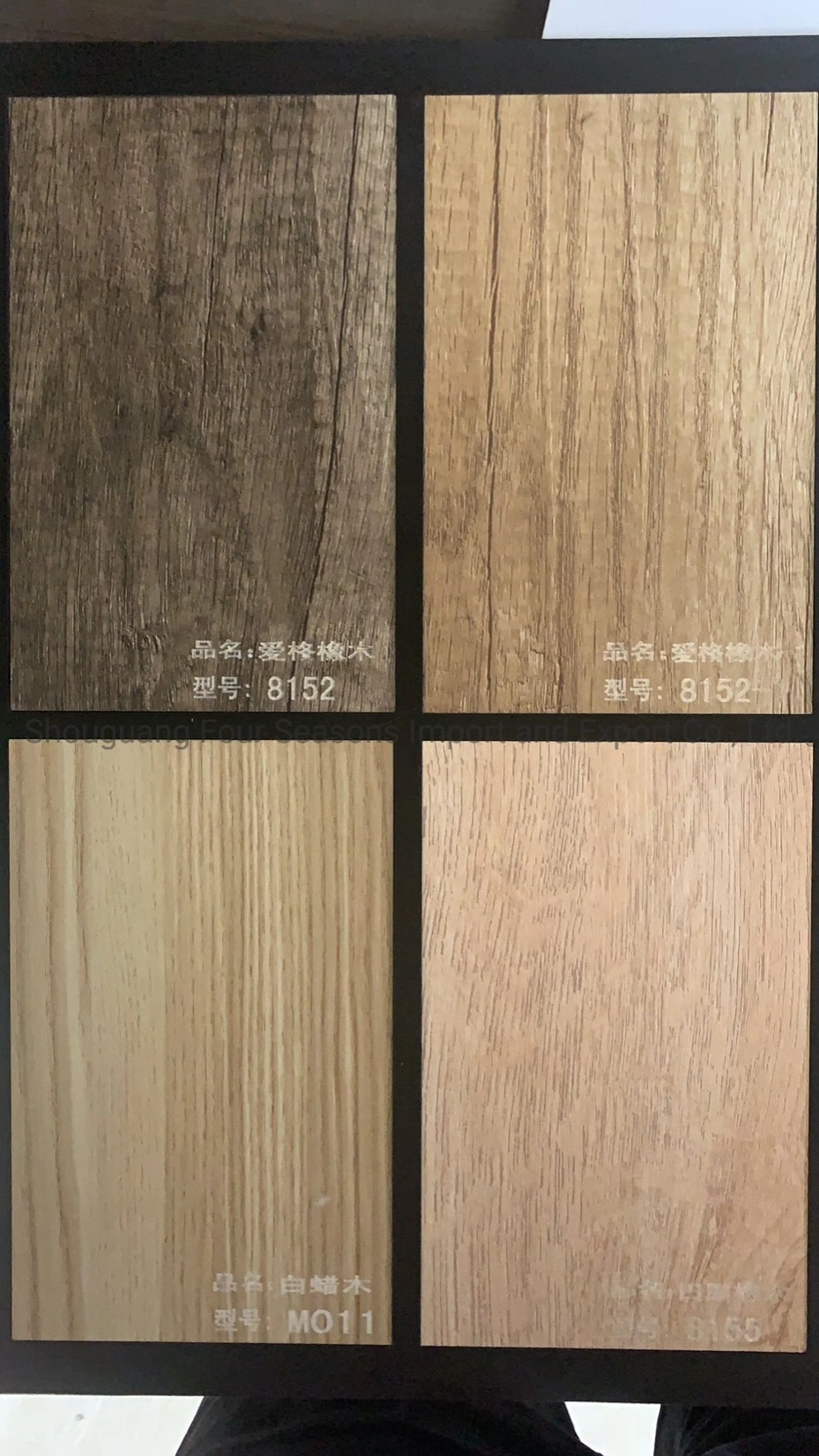 Estructura de piedra de grano de madera MDF frente melamina muebles para el hogar