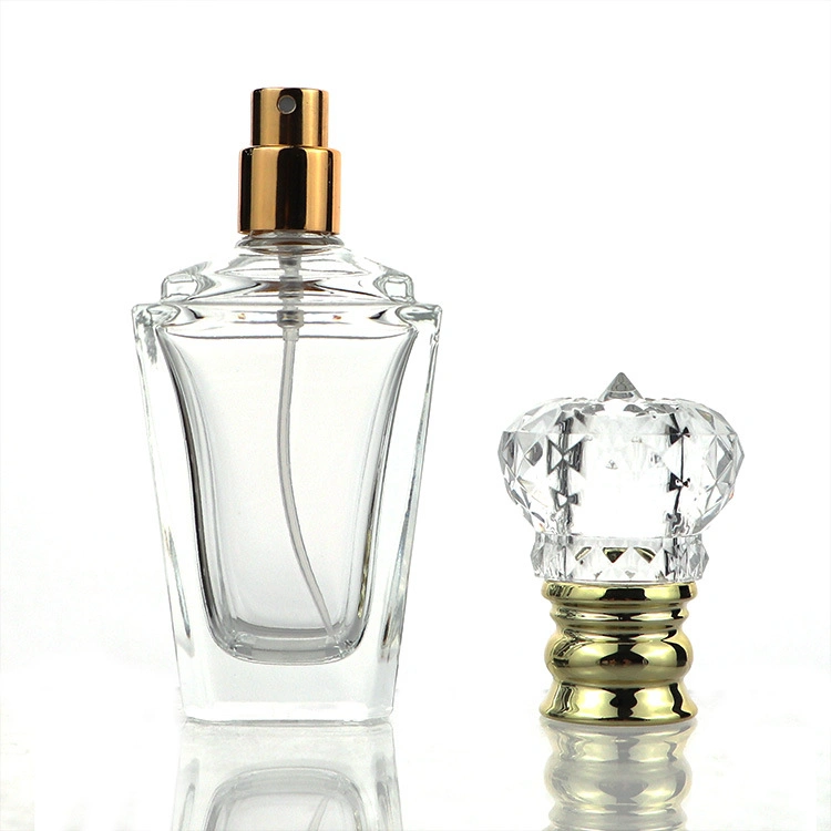 Clear Empty Cosmetic Packaging Fragrance Glass Jars Perfume Bottle