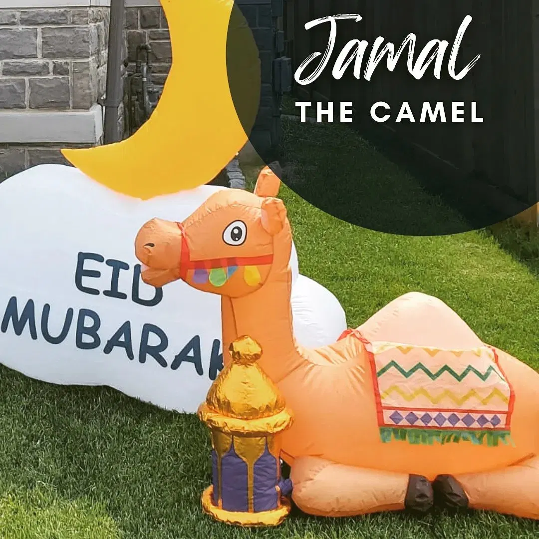 Boyi Inflatable Eid Al Adha Lawn Decoration Inflatable Camel Ramadan Decoration B324