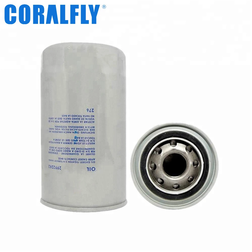 Los motores de camión Coralfly Filtro de aceite de tractor 2992242 4897898 1399494 BG5X6731EA AA504074043	LF550520 para Iveco Ford Komatsu Cummins Daf Filtro Vmc