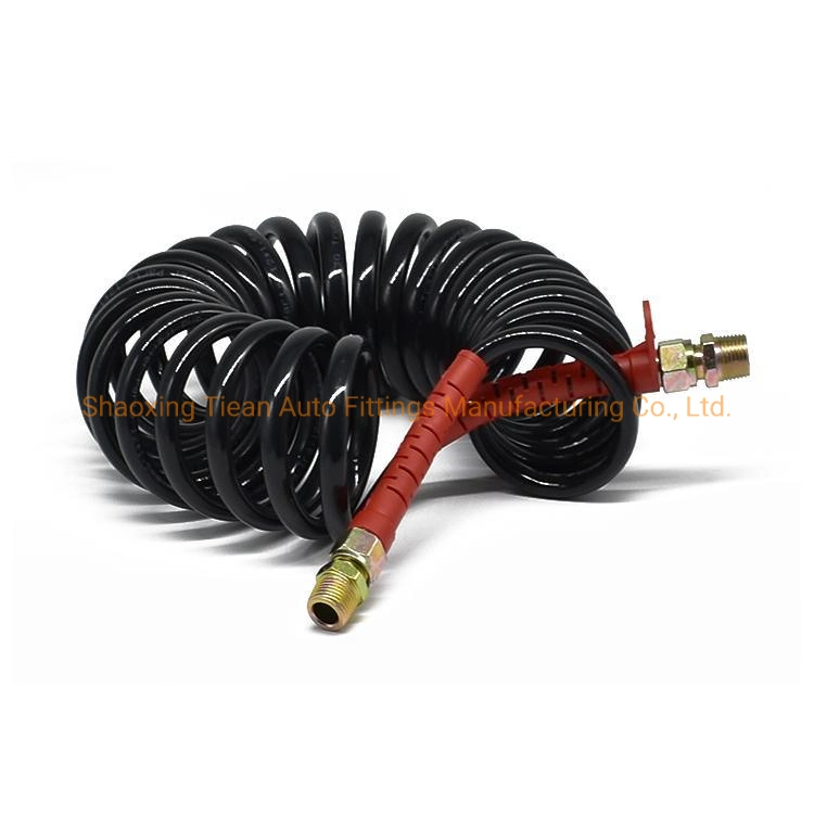 Factory 6mm PU 100% Plastic spiral Air Coil Hose