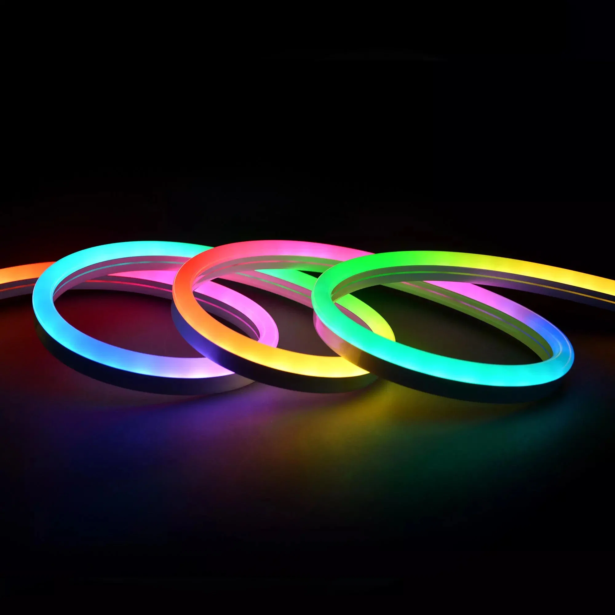 High quality/High cost performance  24V 15*15mm 120LEDs/M Flexible Silicone Neon LED Strip Tube