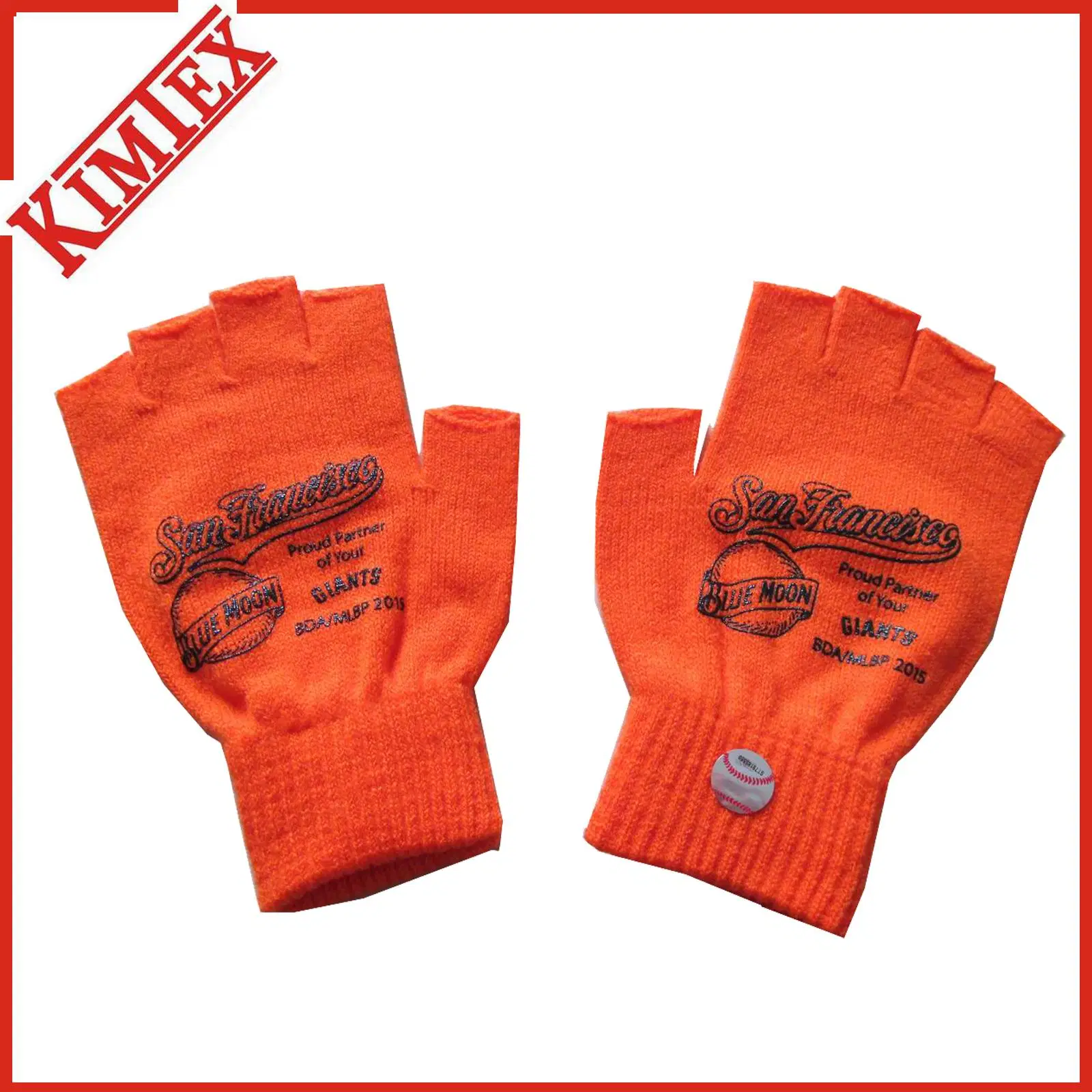 100% Acrylic Customs Magic Knitted Fingerless Glove