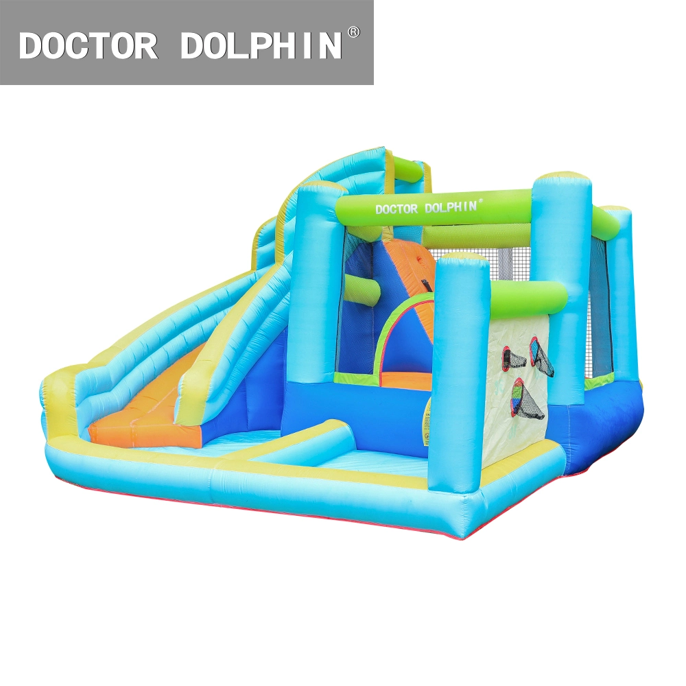 Combo de inflables inflables de PVC Tropical Bouncer Deslice castillo inflable tobogán Combo