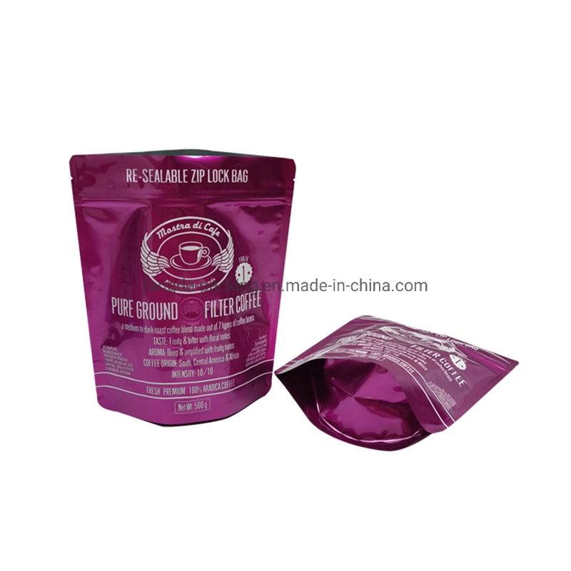 Coffee Bean Bags Espresso Human Food Packaging Bag Stand up Small Bag Packaging Aluminum Foil OEM