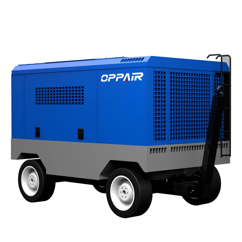 Oppair Mobile Diesel Powered Air Compressor 10bar for Well Drilling