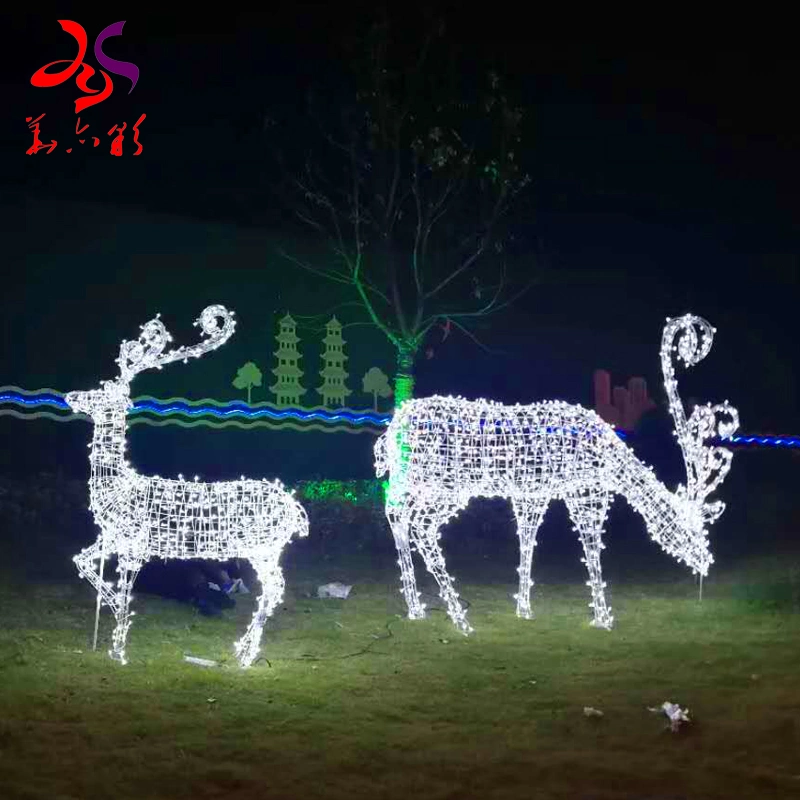 Wholesale/Supplier Giant Artificial Flower Motif Lights LED Animal Motif Lights 3D Sculpture Outdoor Decorations