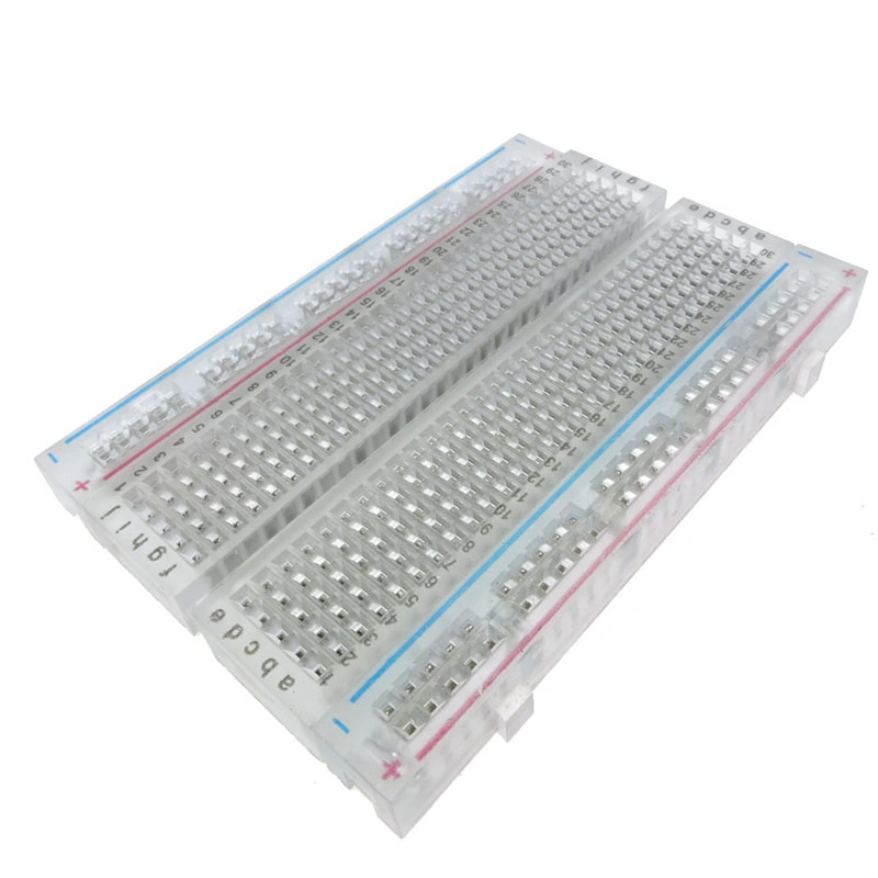 DIY Transparent 400 Tie Points Solderless Breadboard Atmega Pic for R3 1602 LCD