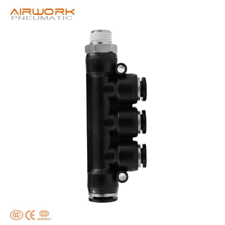 Pkd Five Way Od 6mm Connector China High quality/High cost performance  Pneumatic Fitting 4 6 8 10 12 mm for Pipe Connect