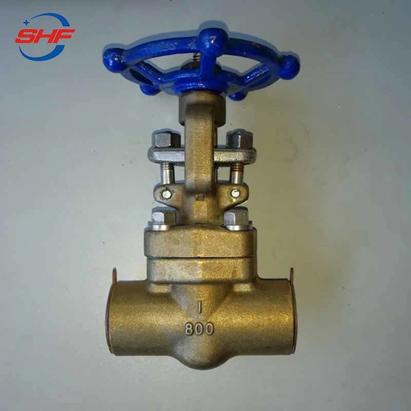 Oil Gas and Sea Indutry API 602 Forged Bronze Copper Gate Valve with Sw Ends