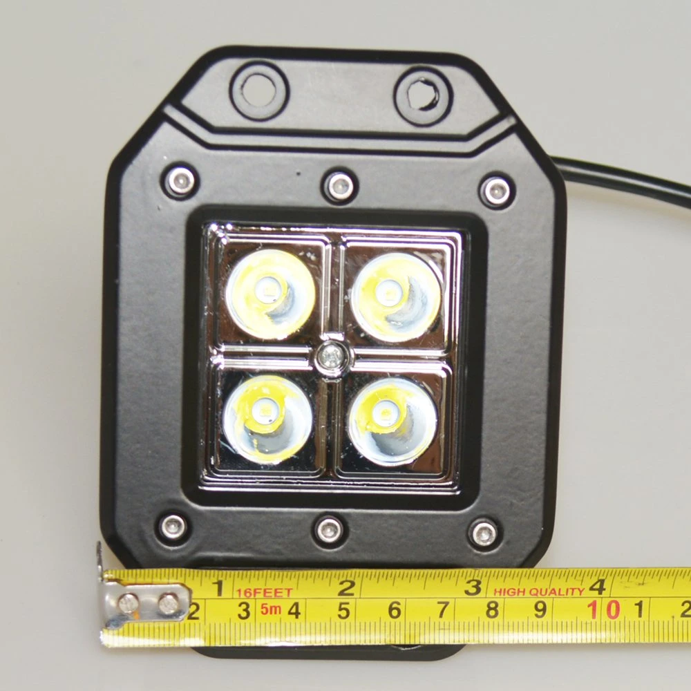 4 Inch 4LED Offroad Vehicle Truck Work Warning Fog Light LED Square Auto Working Light Spot Beam 4X4 Auxiliary Lighting Lamp