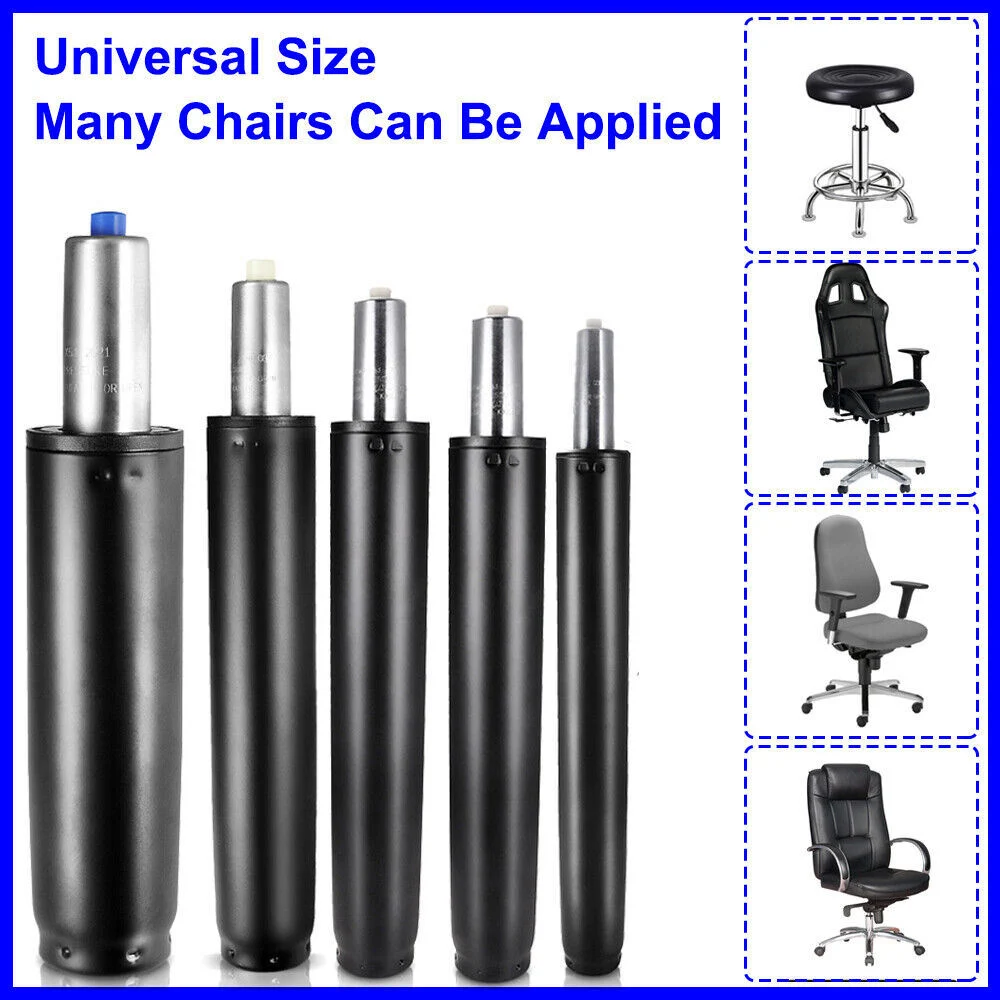 Chromed Gas Lift Spring Adjustable Office Chairs