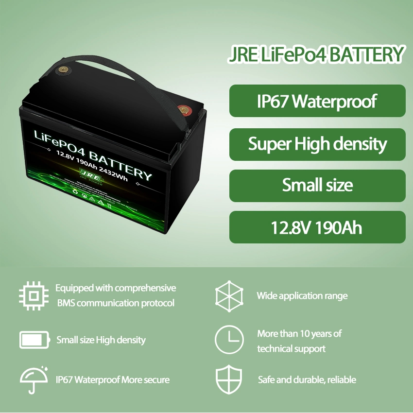 Large Capacity 12V 190ah LiFePO4 Battery/Rechargeable Lithium Battery