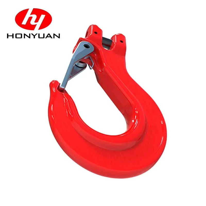 High quality/High cost performance  Rigging of G80 Drop Forged Alloy Steel Self Lock Safety Lifting Clevis Slip Hooks