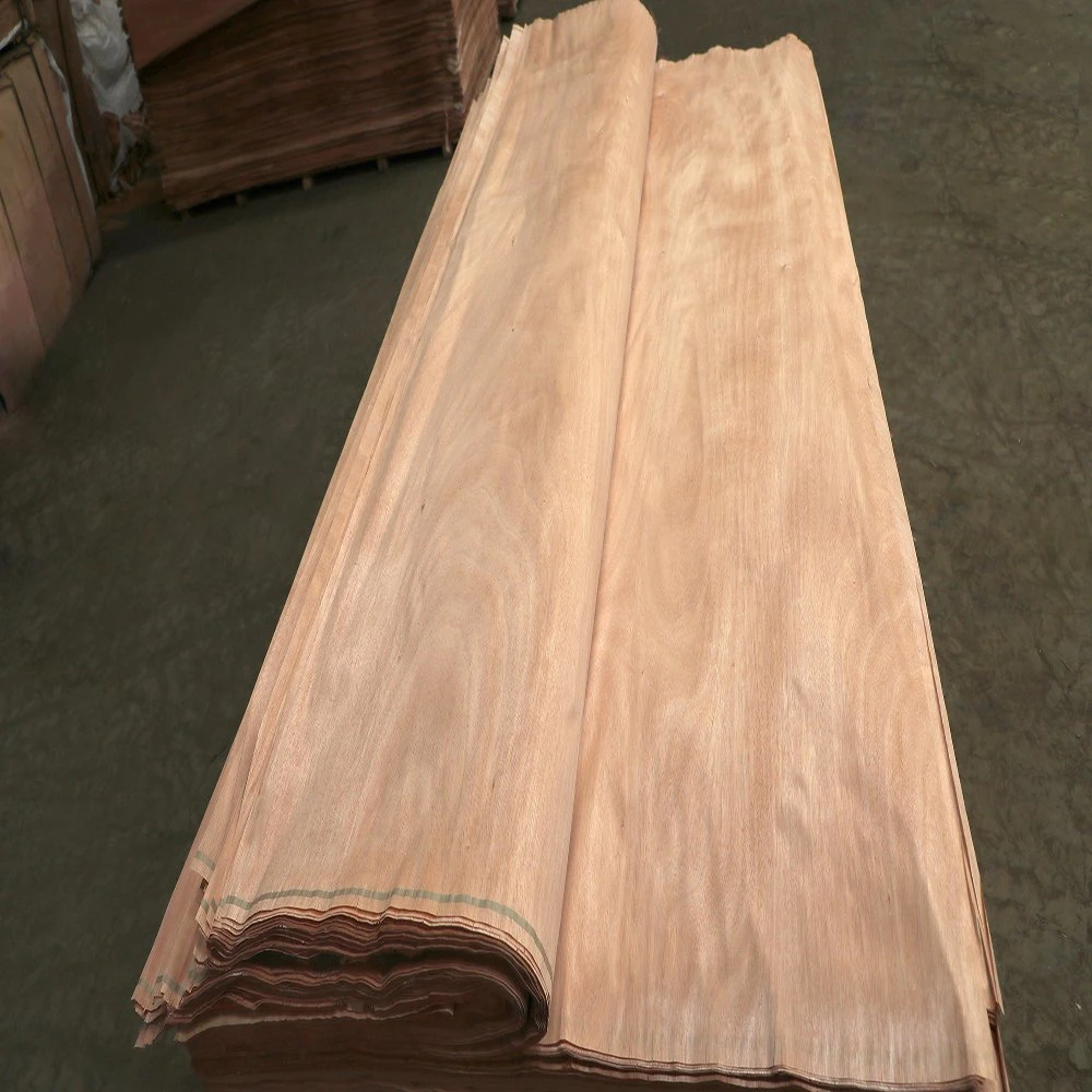 Wholesale/Supplier High quality/High cost performance  Rotary Cut Okoume Wood Veneer Face Ab Grade 4*8