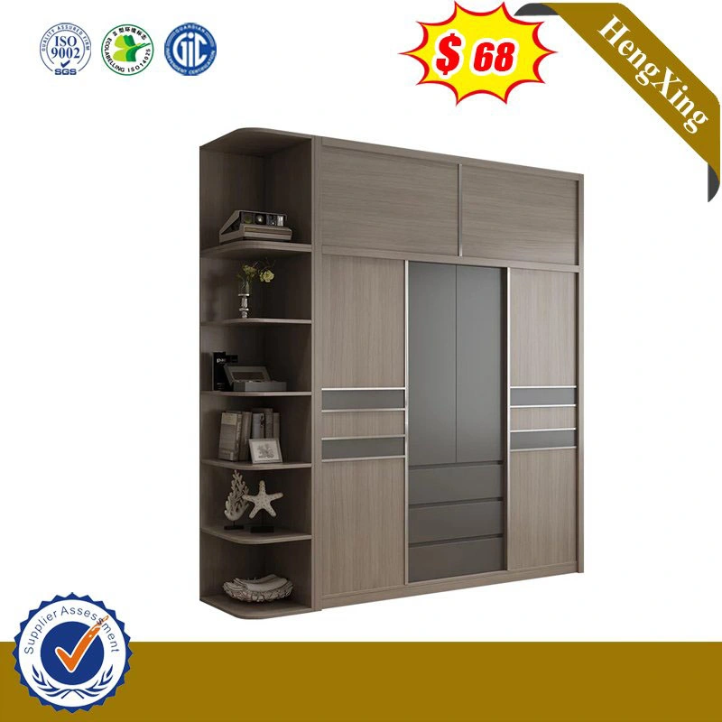 Manufactures Melamine Hotel Bedroom Furniture MDF Wardrobe with Drawers