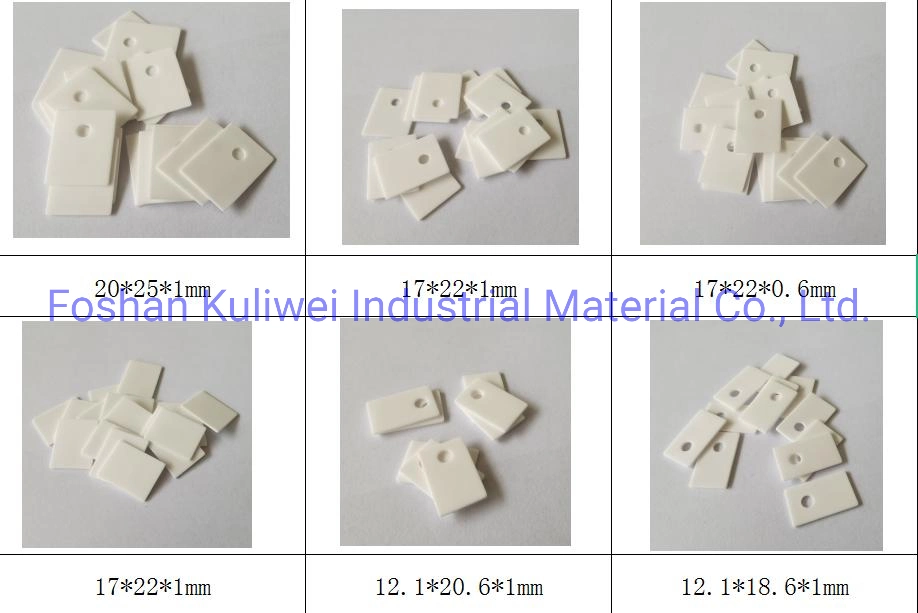 Venda por grosso de óxido de alumina 96 térmica do dissipador de calor de folha de cerâmica placa isolante do fabricante do substrato