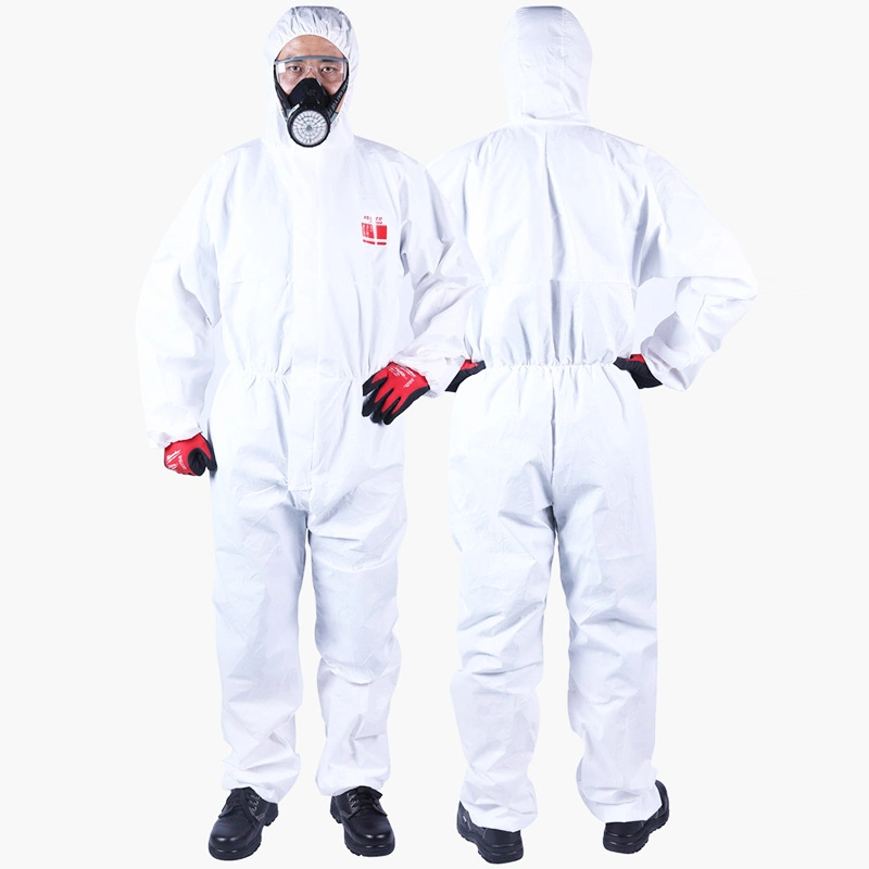 Disposable Asbestos Full Waterproof SMS Protective Suit