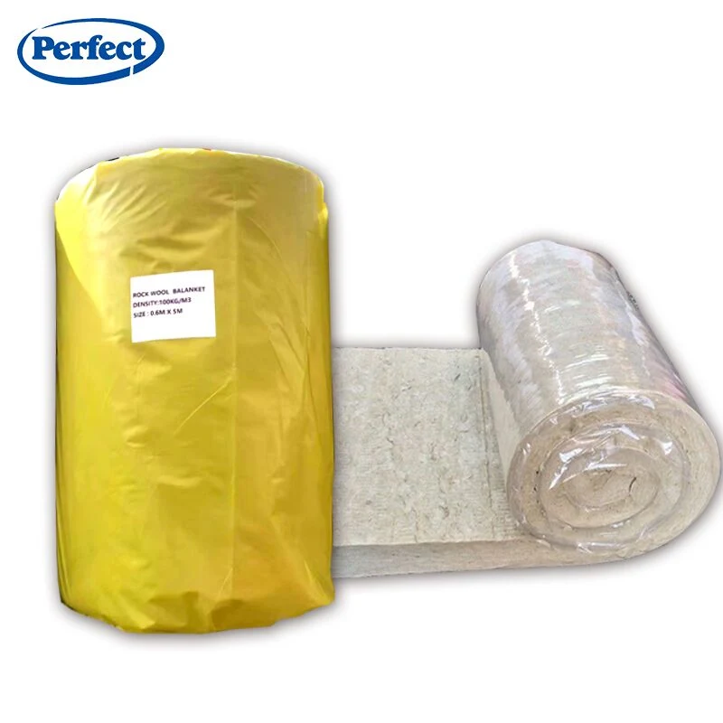 Heat Resistant Insulation Rock Wool Blanket with Aluminum Foil /Wire Mesh