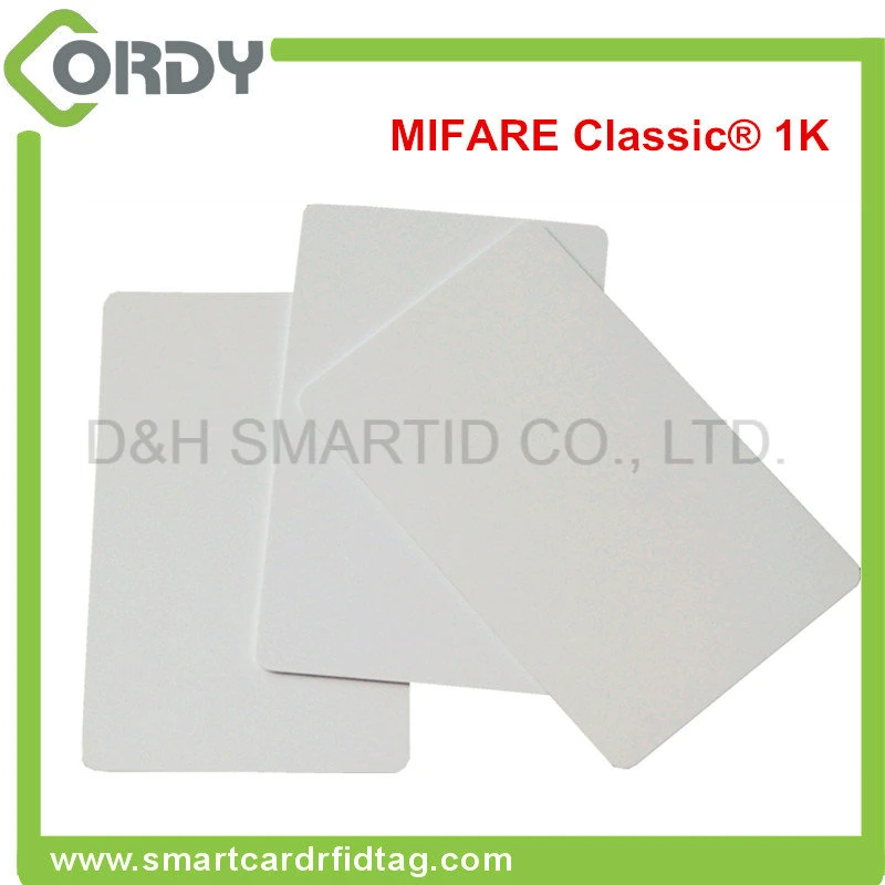 White PVC MIFARE Classic 1k 13.56MHz RFID Card