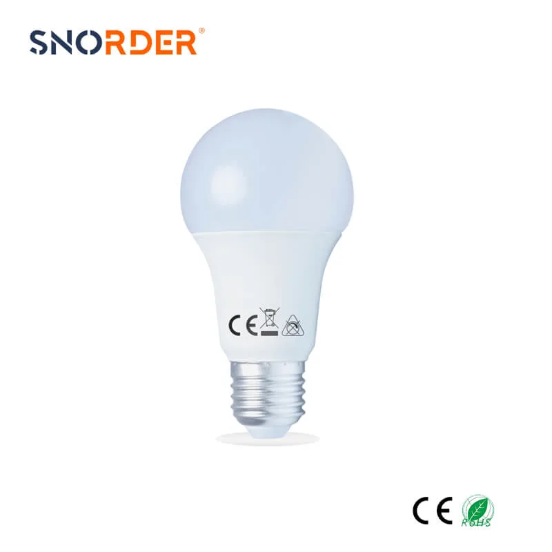 A60 Bulb E27 Head 6500K Linear IC Driver Non-Dimmable 11W Lamp Cup