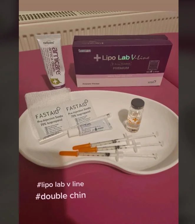 2020 New Lipo Lab Vline, High Safety, Quick Effect, Small Side Effects, Rapid Shaping Injectable for Dissolve Jaw Line Fat Solution