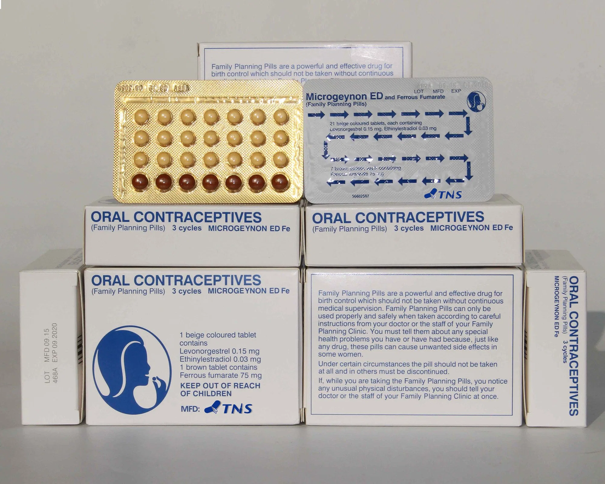 GMP Certificated Levonorgestrel/Ethinylestradiol Compound USP Family Planning Pills
