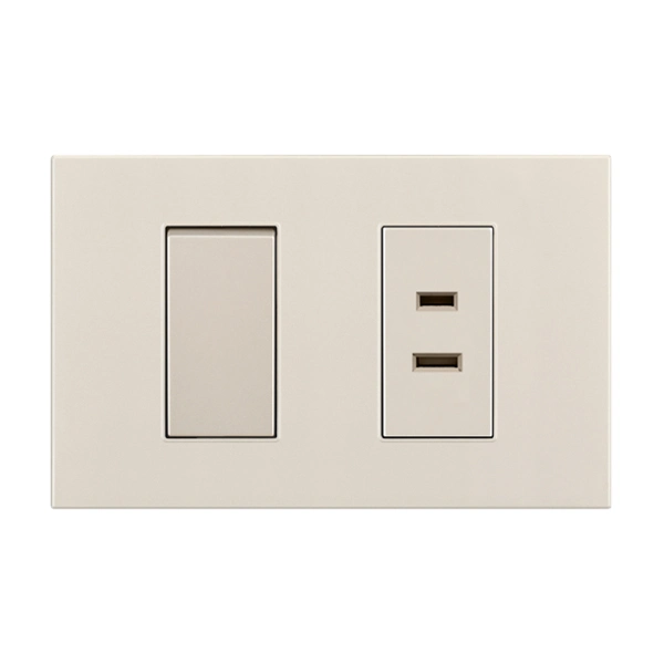 Electrical Wall Socket with 1 Way or 2 Way Switch