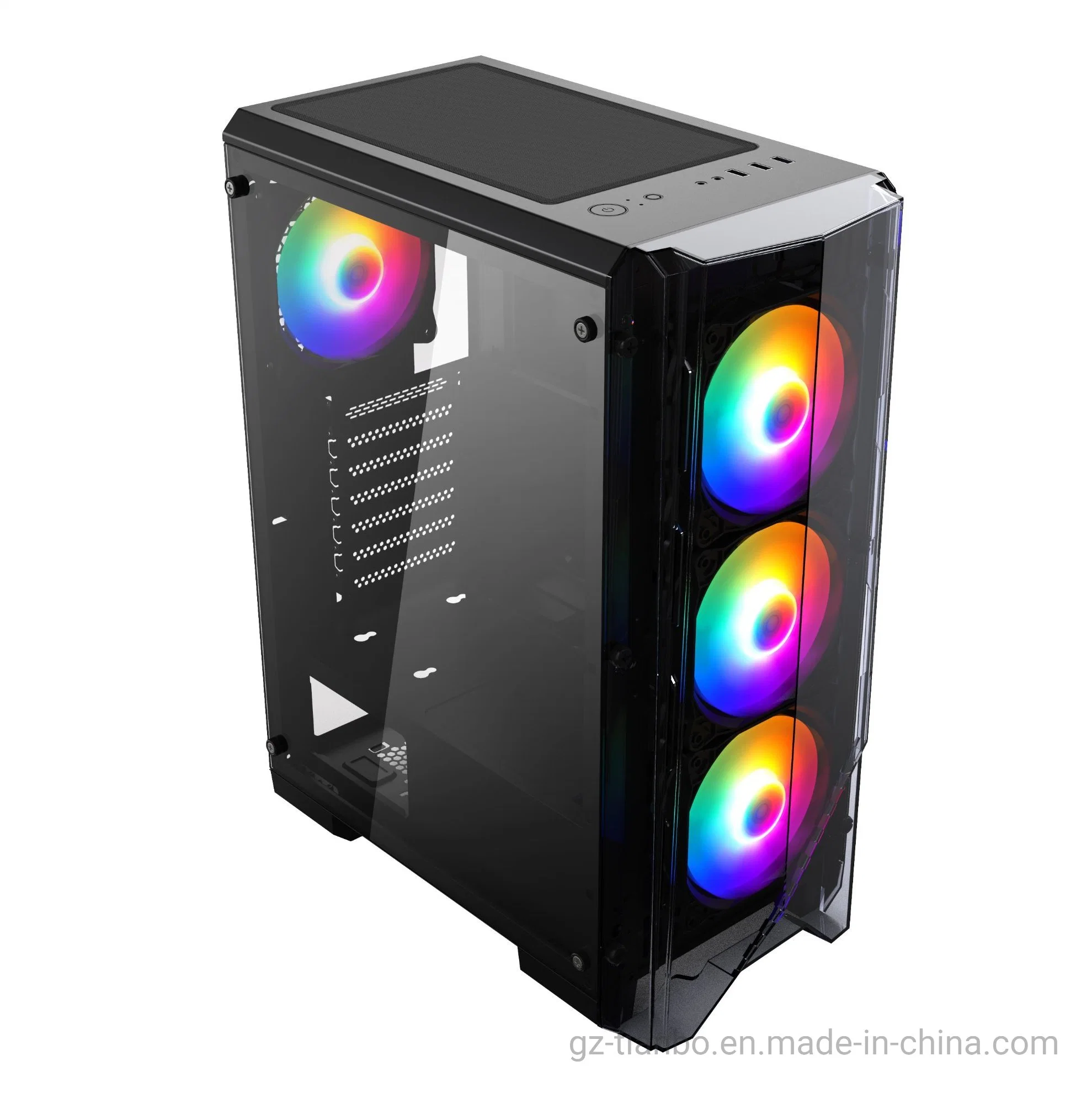 China Lieferant ATX MID Tower Gaming Computer Gehäuse Computergehäuse