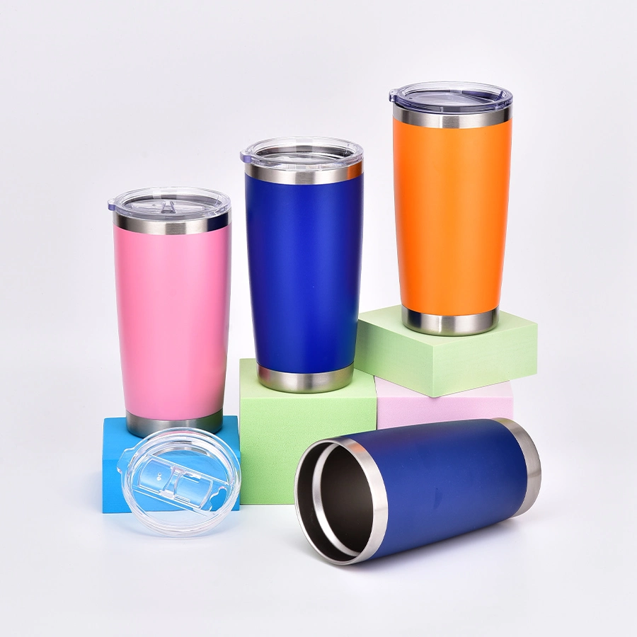 Vacuum Insulated Stainless Steel 20oz 600ml Tumbler Cups Double Wall Travel Car Coffee Mug Thermos Drinkware