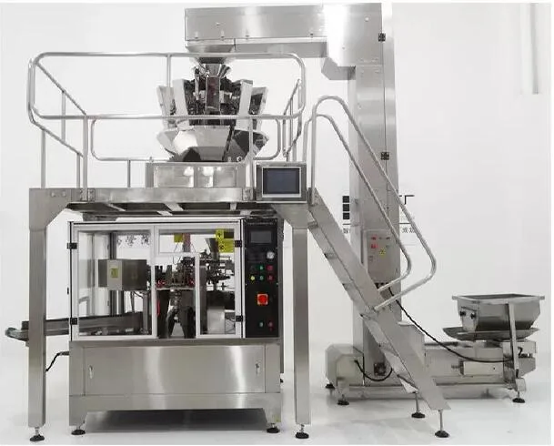 Bolsa Vertical Automática Máquina de embalaje de alimentos Snack de azúcar en la máquina de envasado de fichas