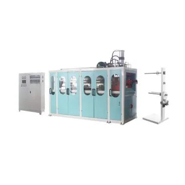 Machine de thermoformage automatique pour la fabrication de gobelets en plastique pour yaourt en vente