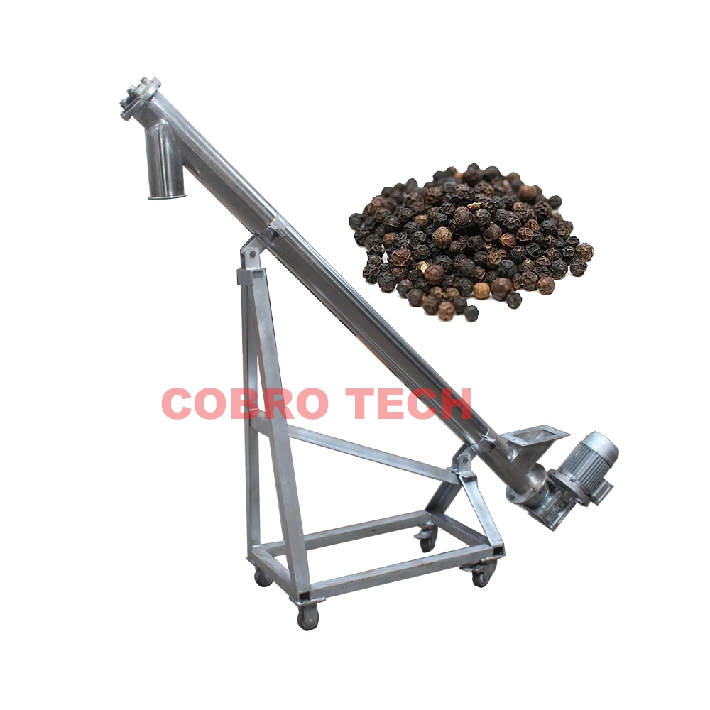 Cobro Made U Shaped Sawdust Silo Screw Feeding Conveyor