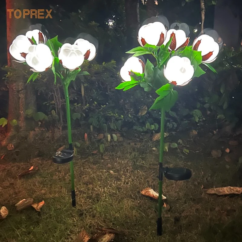 Wholesale/Supplier Decorative Artificial Hand Made Cotton Flower with LED Lights