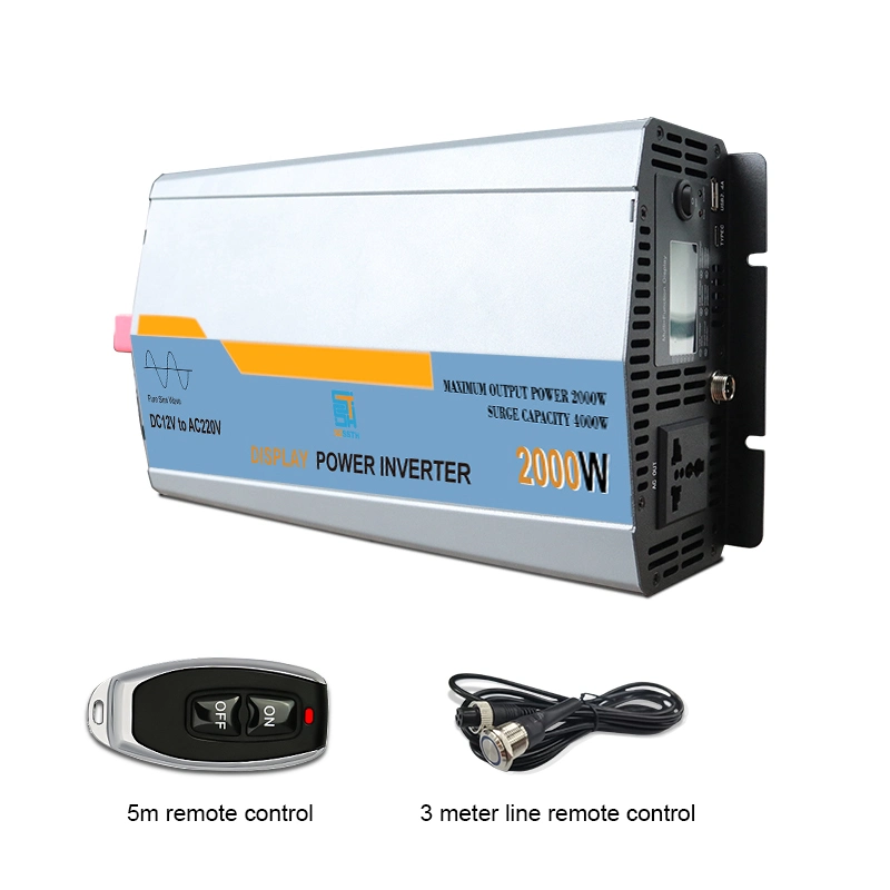 Household Auto Pure Sine Wave 12V DC to 220V AC Power Inverter