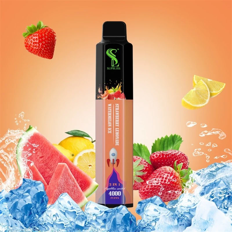 2022 New Arrival Supbliss Switch Duo Disposable E Cigarettes 4000 Puffs Vape Pen 10ml 5% Device with 650mAh Rechargeable Battery Large Vapor 8+8 Colors