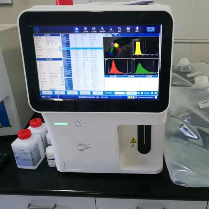 Pruebas de sangre laboratorio de equipos médicos 5 partes de Auto Analizador de hematología