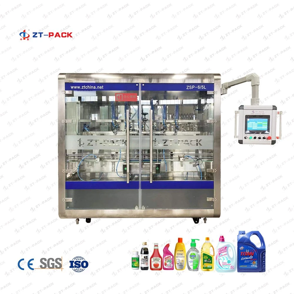 Automatic Laundry Detergent Dish Wash Power Gel Packing Plastic Bottling Production Filling Line