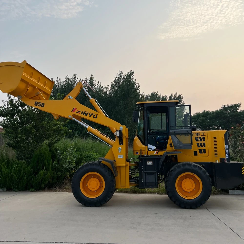 New Full Hydraulic Multifunctional Small Wheel Loader Zl958 ISO