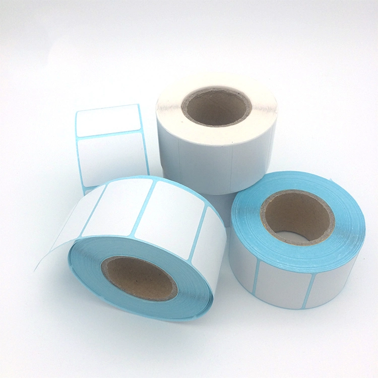 Free Sample Die Cut Self Adhesive Direct Thermal Label Sticker Paper Zebra Barcode Label Roll