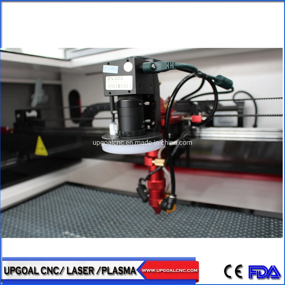 Small CCD Camera CO2 Laser Cutting Machine for Embroidery Woven Label/Printed Label