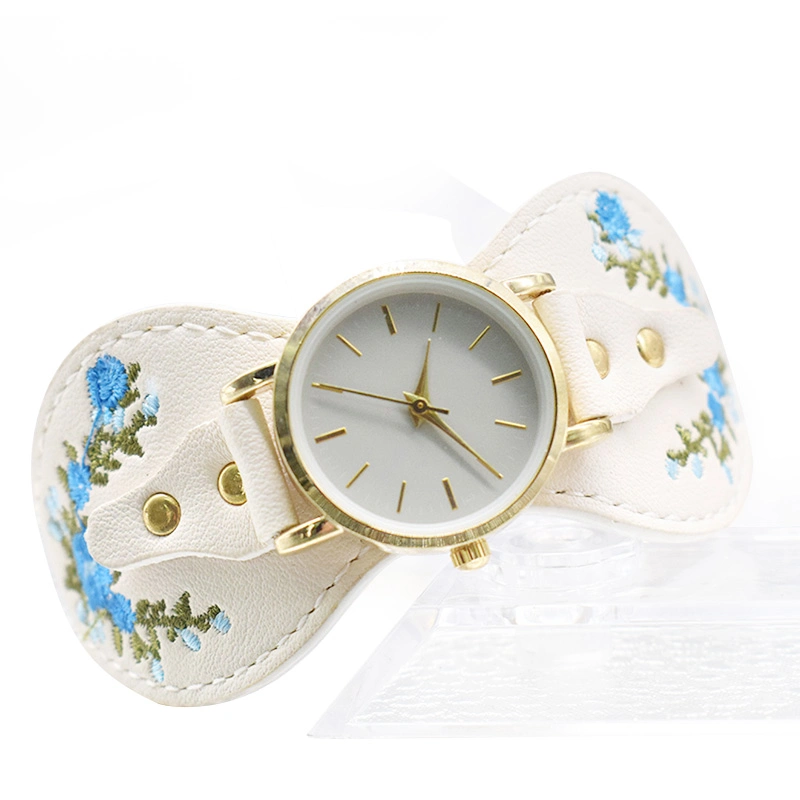 Personalizada Mayorista/Proveedor Pulsera Dama Movimiento suizo de cuarzo relojes de regalo (cm-0040)