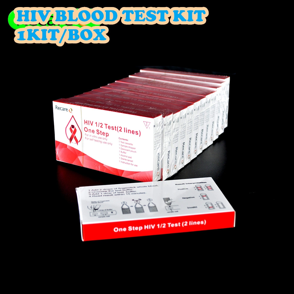 Home Diagnostic Test Medizinische Geräte HIV Home Test Rapid One Step HIV-Bluttestkit